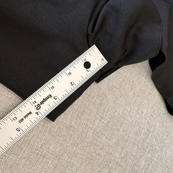 Do+Be Sleeveless Wrap Skort Dress‎ | Black | V-Neck with Tuxedo Collar | Size LG - Picture 7 of 12